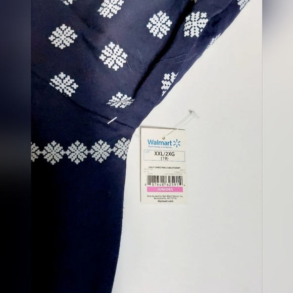 Disney Navy Blue Star Wars Bah Humbug Christmas Sweater (size Jr. 2X 19) - Picture 4 of 7